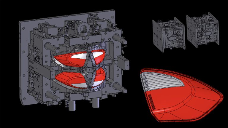 Stampo CUBO per particolare «Rear Lens»