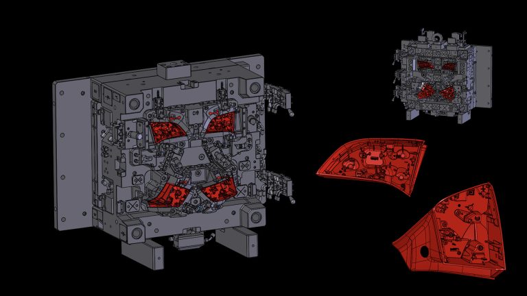 Stampo TRADIZIONALE per particolare «Housing 1 + Housing 2»