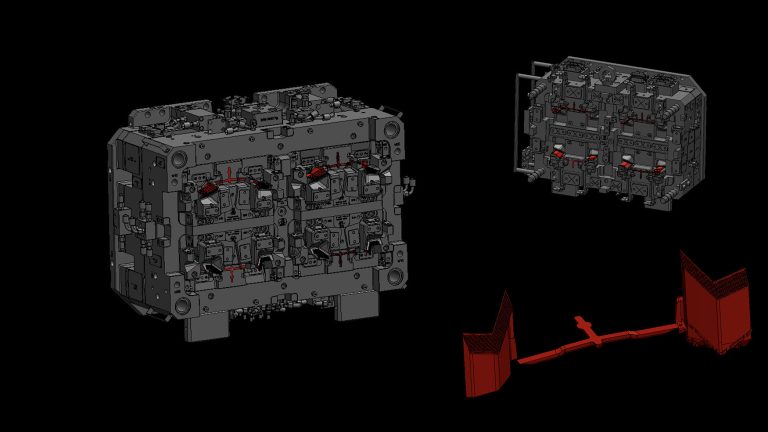 Stampo 2K ROTATIVO per particolare «Lightguide»