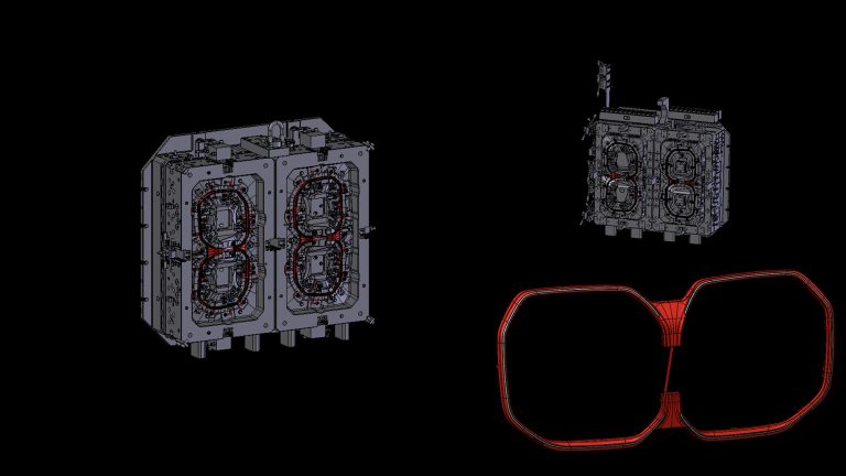 Stampo 2K ROTATIVO per particolare «Grill Lamp»